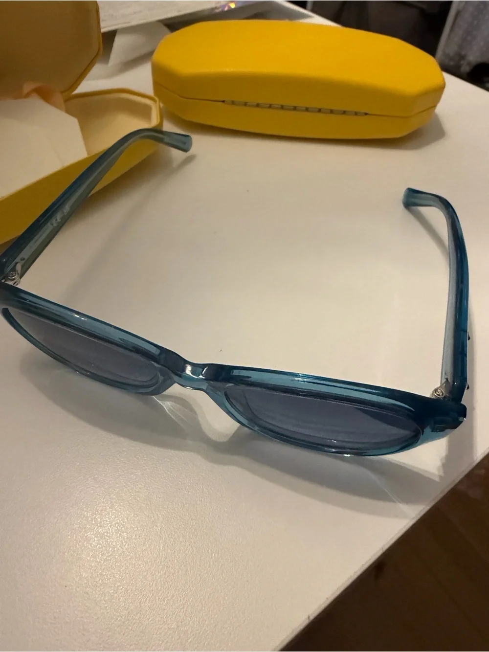 Swarovski SK 384 90W Blue Crystal Oval Plastic Sunglasses Frame 53-18-140